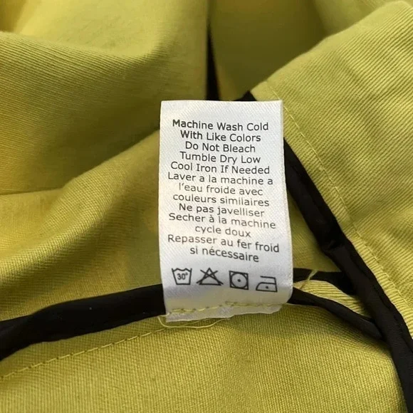 MARLA WYNNE NWOT Pear Green Twill Tent Jacket, Size S - Picture 10 of 11